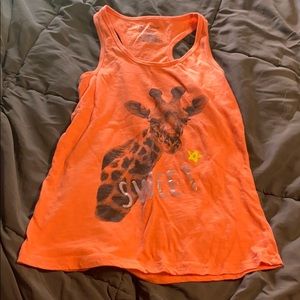 Giraffe racer back tank top